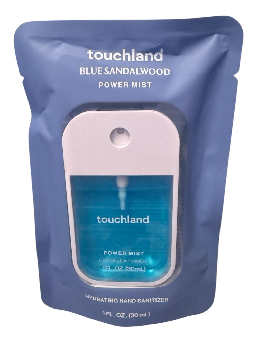 Touchland Blue Sandalwood Hydrating Power Mist Hand Sanitizer - Blue